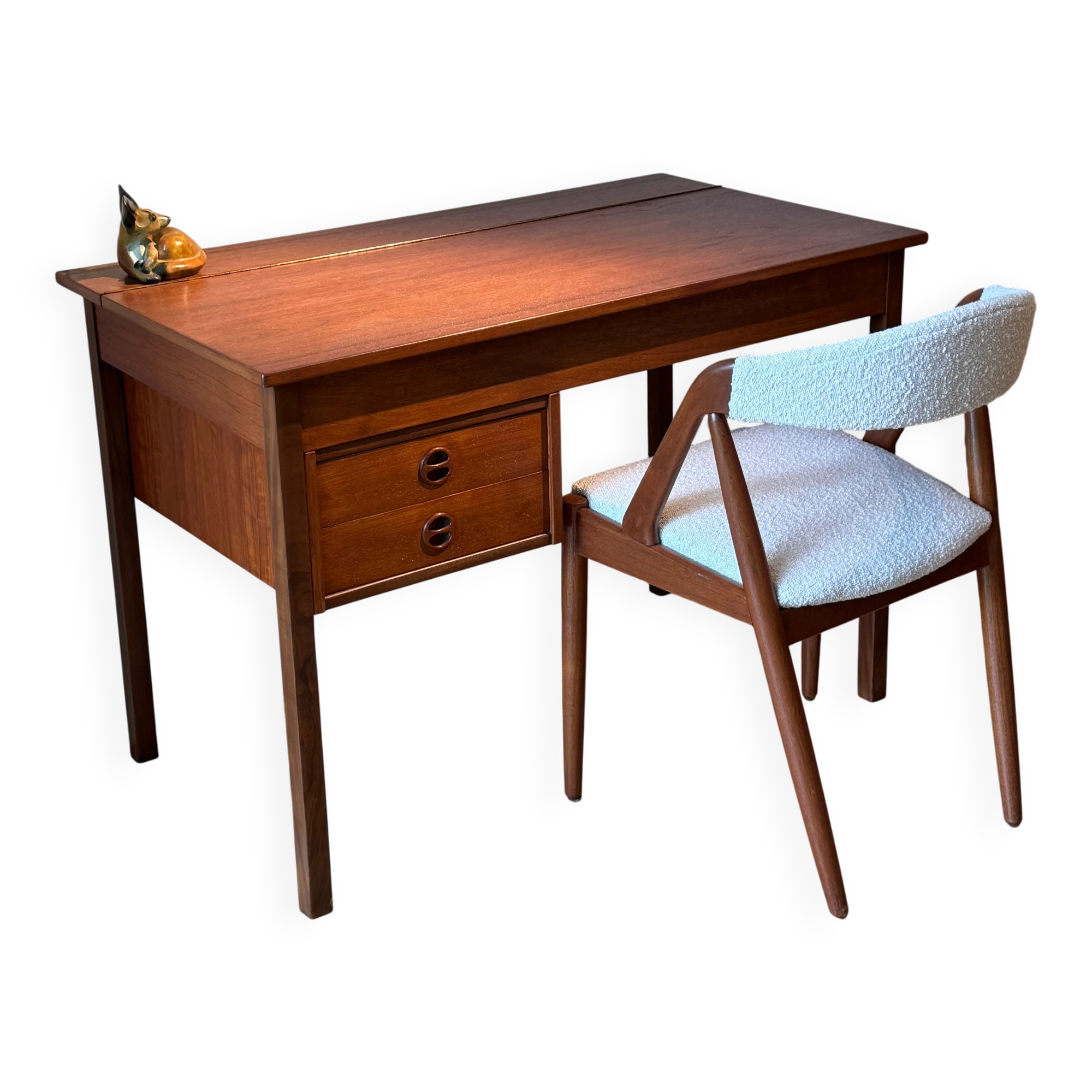 Scandinavian vintage teak desk / dressing table "Arnold"