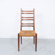 Teak and wicker dining chairs, 1960s