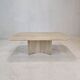 Italian Coffee Table in Travertine, 1980s