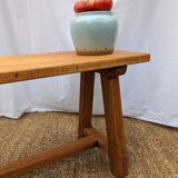 Solid oak bench