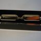 Resin hourglass with inclusion 1970s