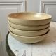 Lot of 4 hollow stoneware plates made in france
