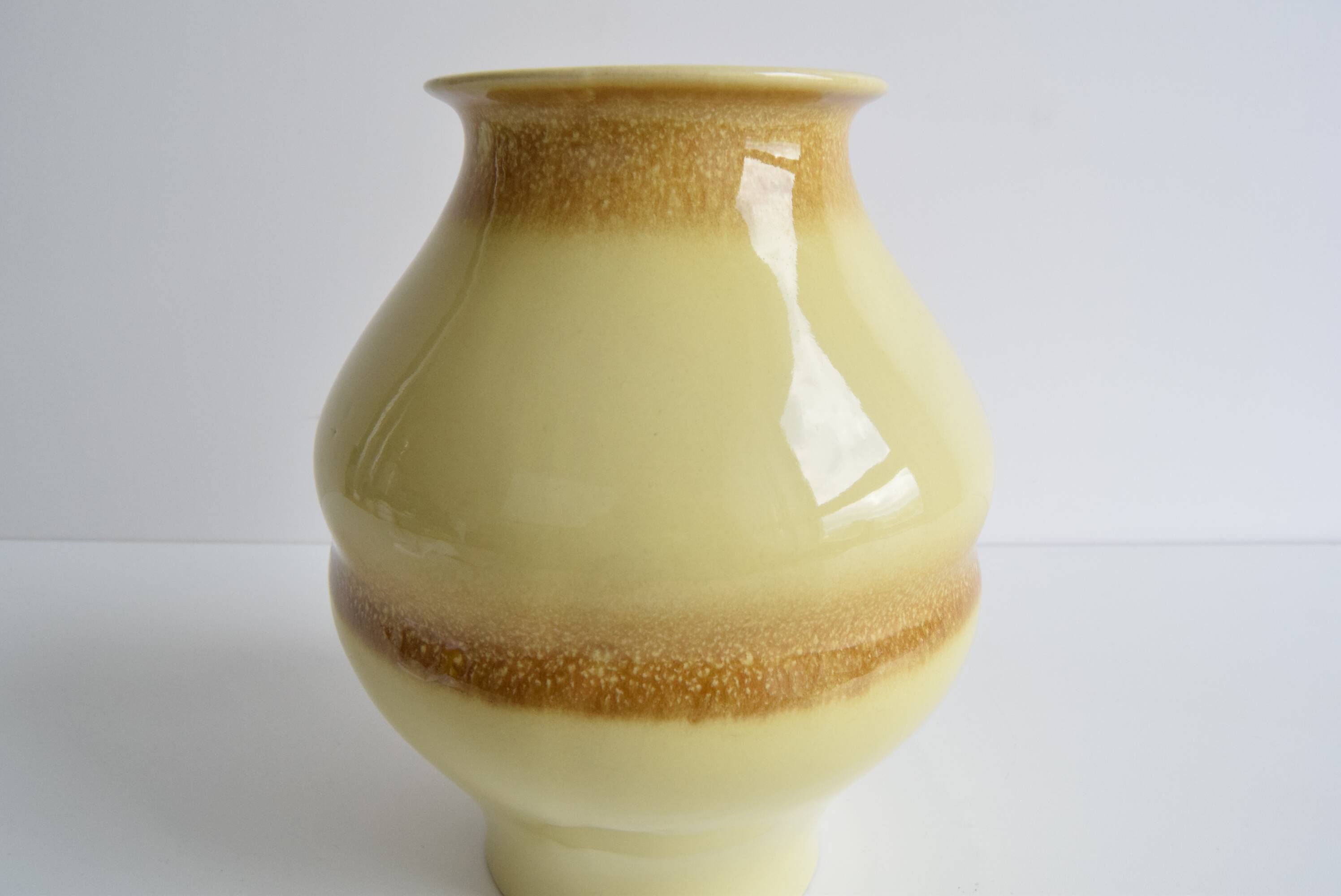 Vintage Ceramic Vase by Ditmar Urbach, Cornelie Collection, Czechoslovakia, 1950's.