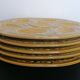5 Orfinox majolica oyster plates
