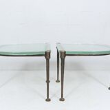 Brutalist German vintage coffee tables by Lothar Klute, 1980s, set of 2