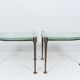Brutalist German vintage coffee tables by Lothar Klute, 1980s, set of 2