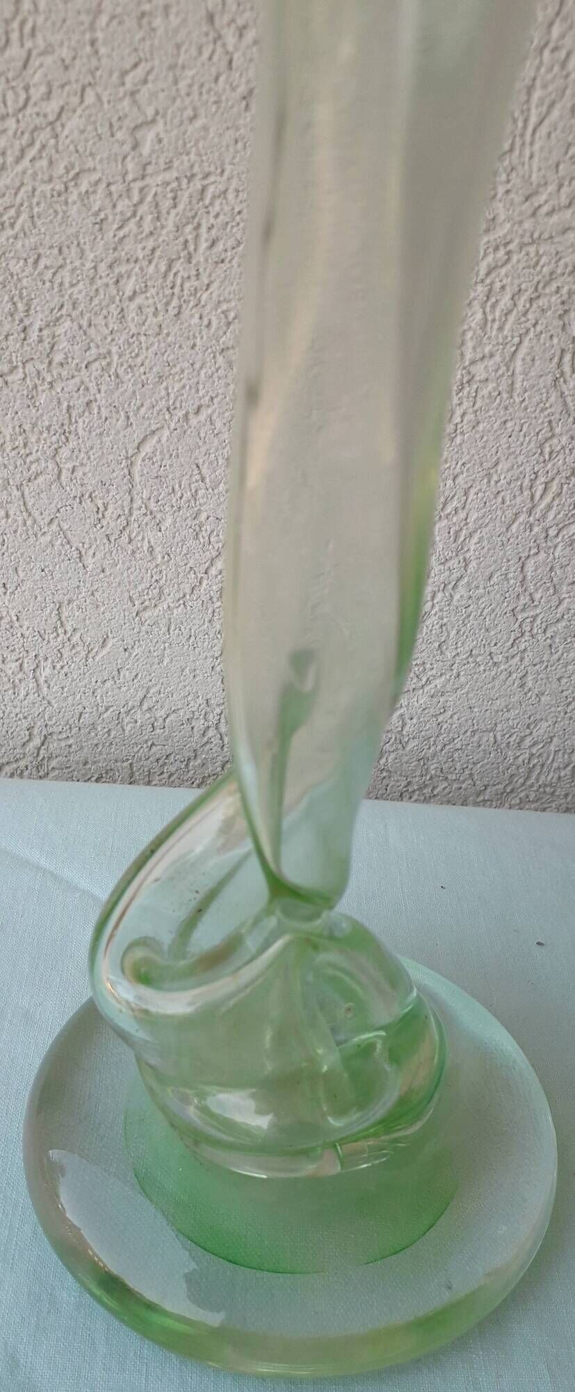 Blown glass vase Michel Steiner