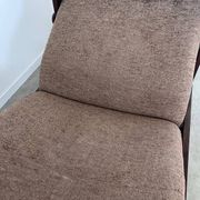 Old chaise longue wooden lounge chair Italian design from the 60s vintage