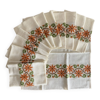 Serviettes de table années 70