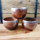 Set of 3 stoneware bowls Sars pottery, Lentier