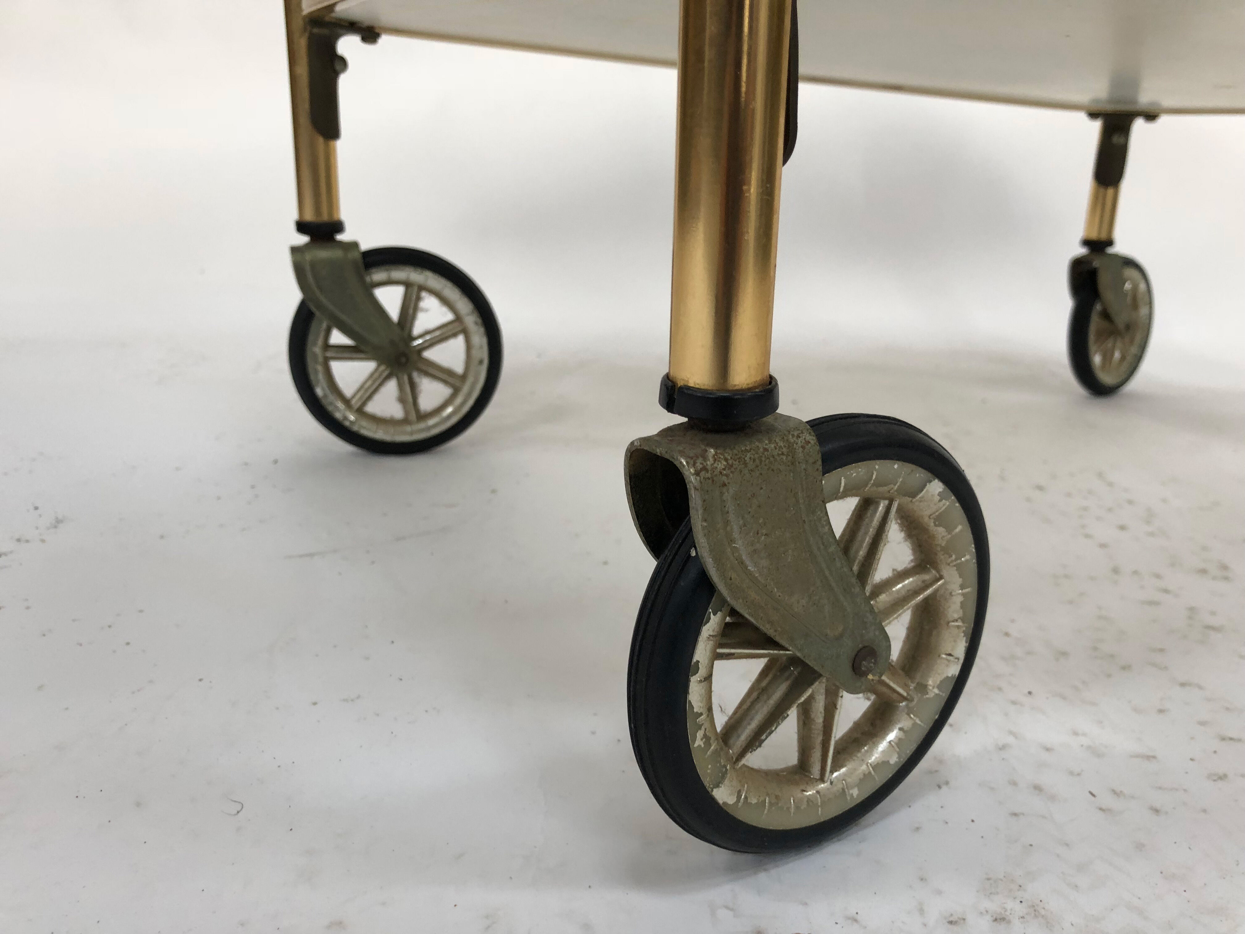 Brass Regency style serving table