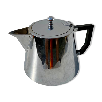 Teapot Selecta 1L nickel-plated brass and Bakelite vintage 60s