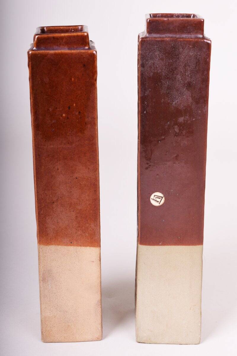 Mid-Century Vases in Ceramic by Kramika Horní Bříza, Czech, 1970s, Set of 2