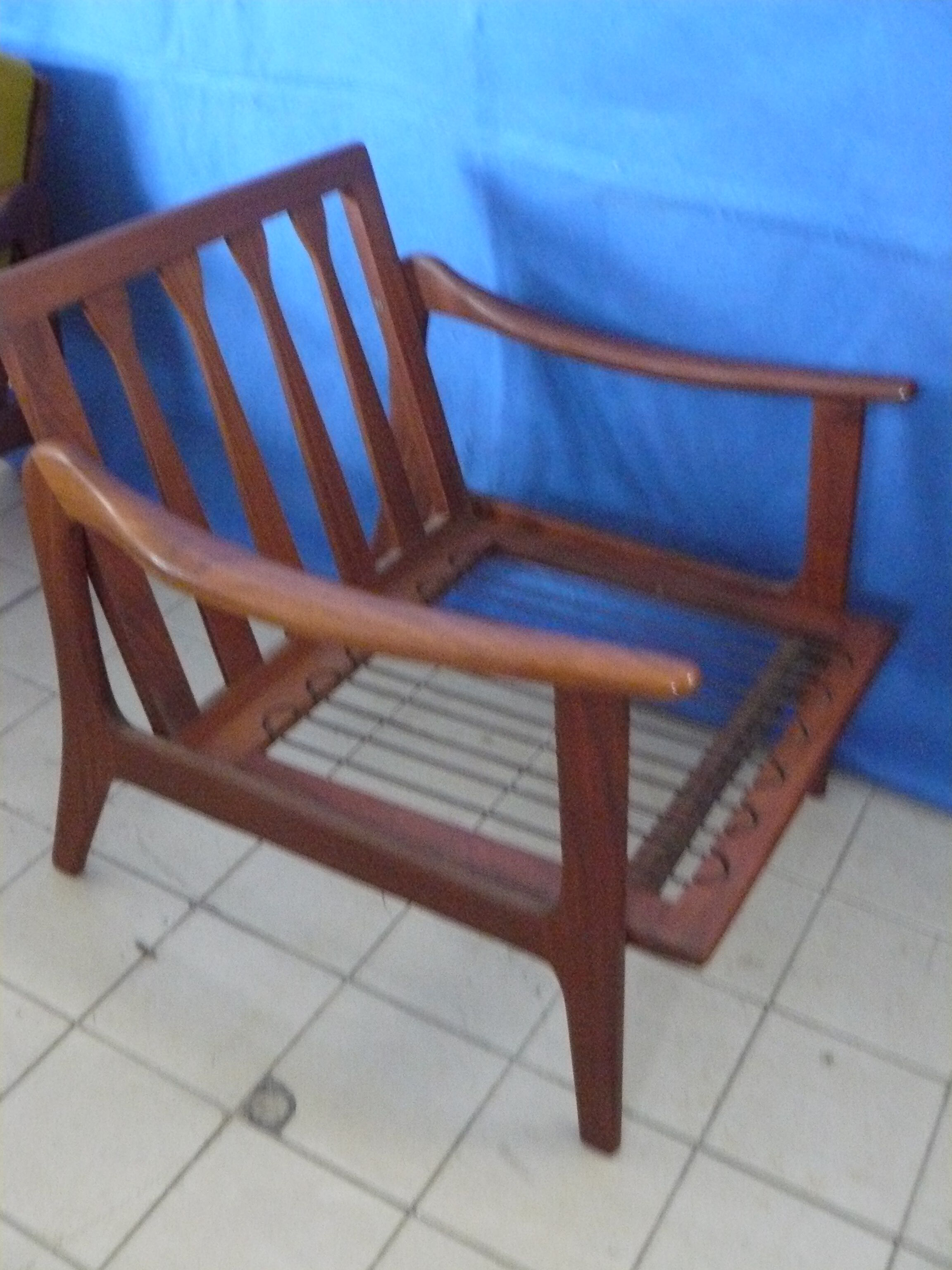 Paire de fauteuils style scandinave des années 60
