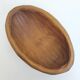 Pretty basket in solid wood oval shape