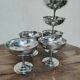 6 stainless steel standing dessert cups by Rémy letang