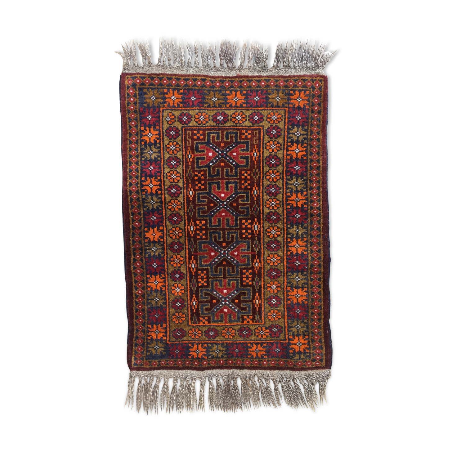 Small oriental wool rug - 80 x 46cm
