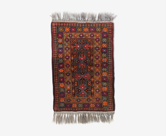 Tapis oriental en laine 80 x 46cm
