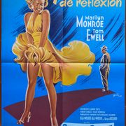 Affiche cinéma "Sept ans de réflexion" Marilyn Monroe 60x80cm 1970