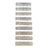 Set of antique glass knife holders