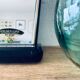Black and gold art deco mirror - 81x69cm