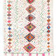 Berber carpet Azilal ecru with colorful patterns 2,35x1,62m