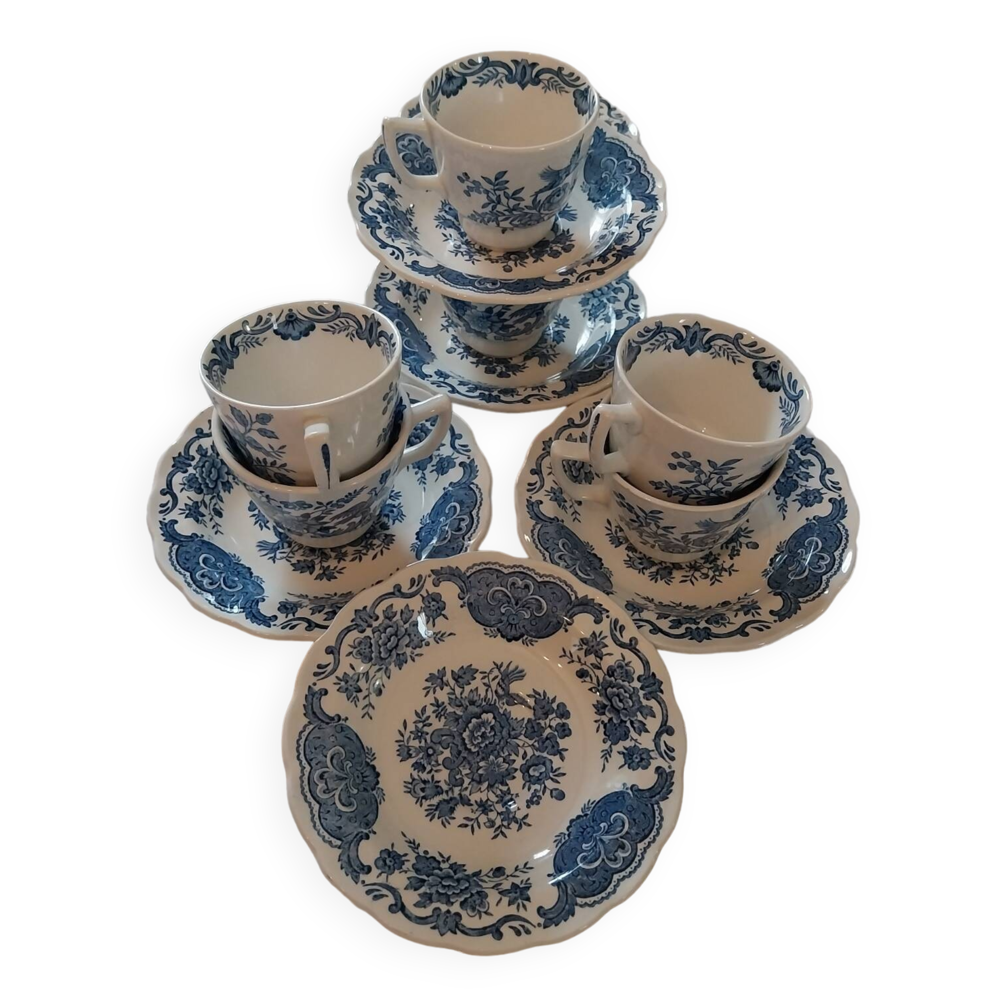 Ridgway English Cups and Saucers