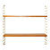 Vintage wall shelf with two shelves