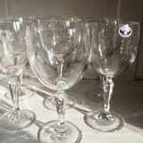 Set of 9 Bohemian Crystal Wine Glasses