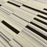 10x13 Kilim Gray, Beige, Black Modern Turkish Kilim Rug, 294x384Cm