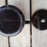 Black enamelled teapot