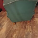 Fauteuil club année 50 vert