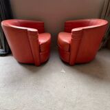 Pair of art deco armchairs