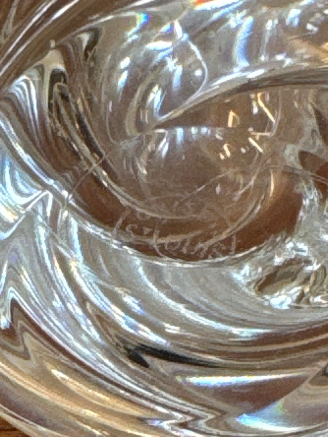 Saint-Louis crystal soliflore – Sculptural design – H 19.5 cm