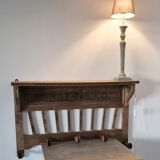 Old carved wood wall shelf