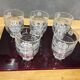 Series of 10 cups, glass 50s/60s glass small model floral decoration