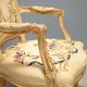 Pair of antique baroque style armchairs in carved wood, Italy, 19th century.