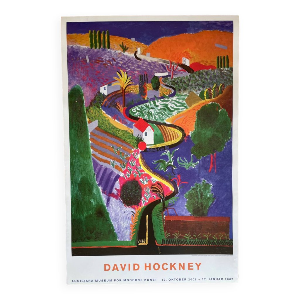 David Hockney, Nichols Canyon, 1980, M. et Mme Richard C. Hedreen