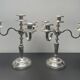 Pair of candlesticks, 12 gram silver plating, Fabiora, Paris, luxury
