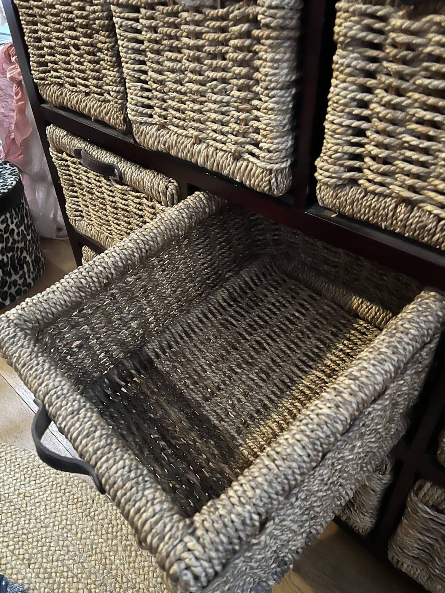 Rattan chest of drawers