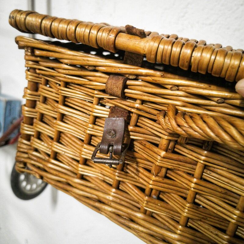 Wicker suitcase