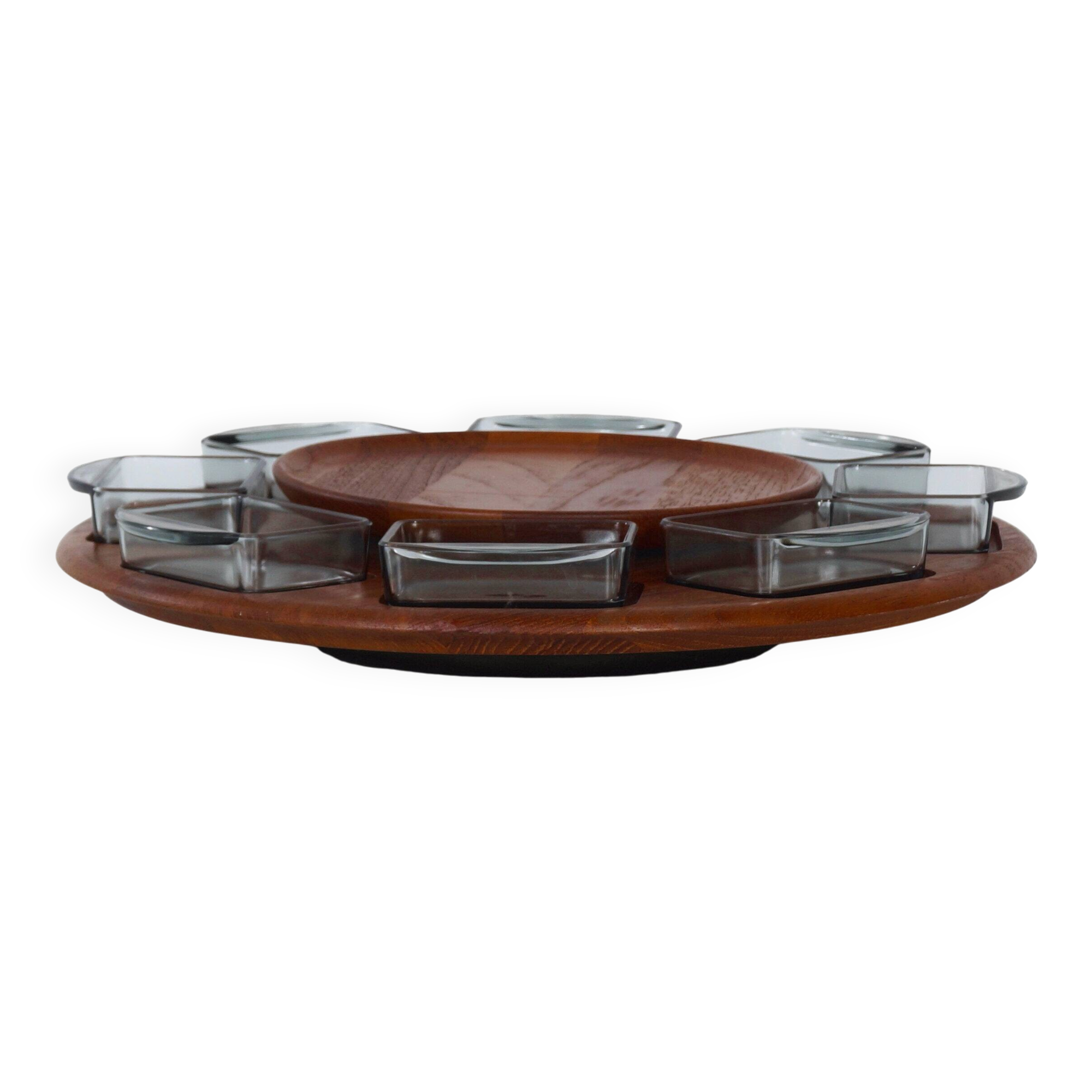 Danish Lazy Susan snack tray by Digsmed, Denmark, 1960s