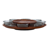 Danish Lazy Susan snack tray by Digsmed, Denmark, 1960s