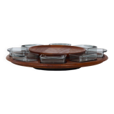 Plateau à apéritif danois par Lazy Susan pour Digsmed, Danemark, années 1960