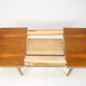 Extendable dining table designed by Jindřich Halabala for UP Závody, 1957.