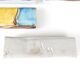 Set of 6 blue and yellow ceramic knife holders, 1980s