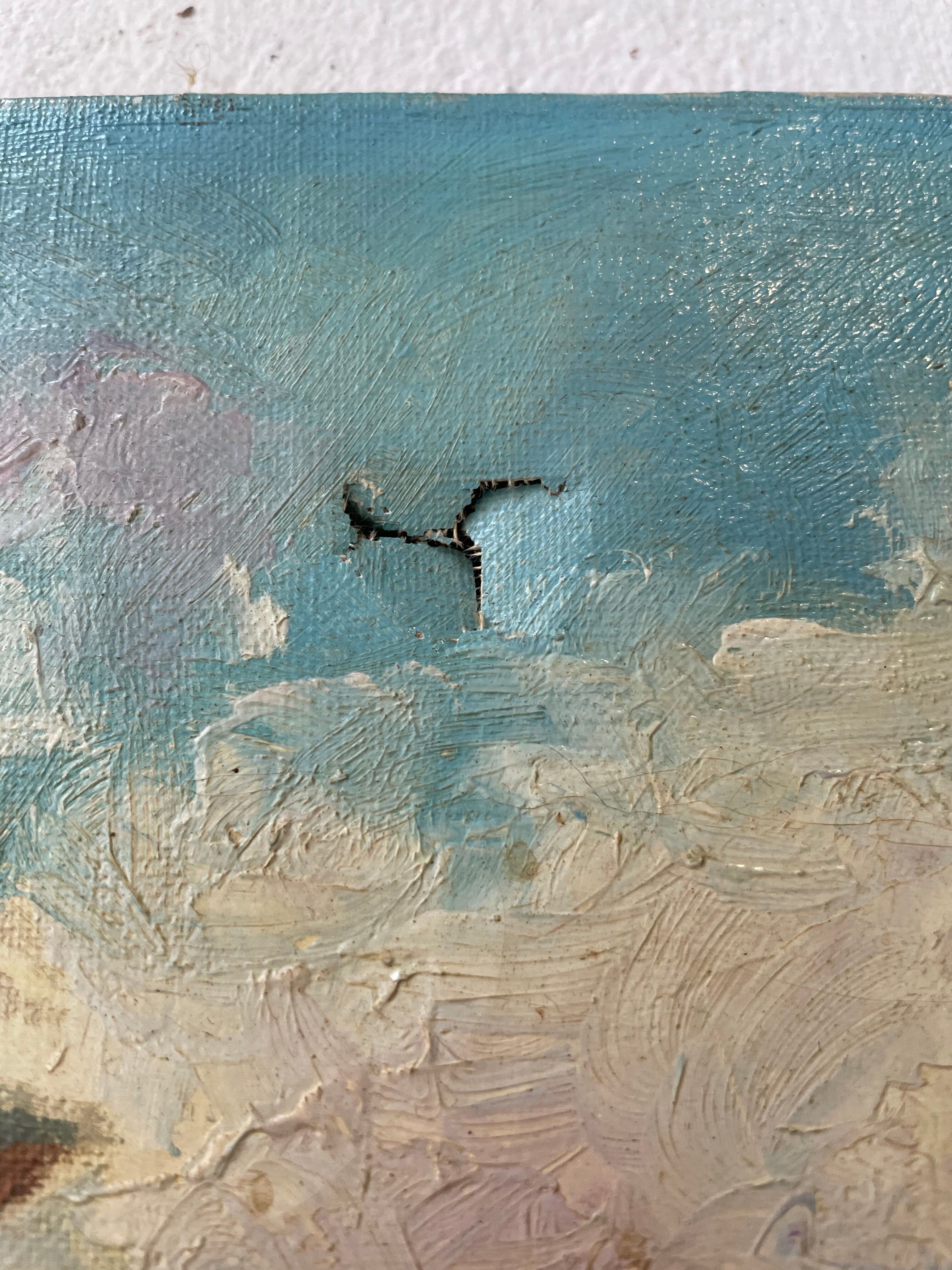 Canvas oil landscape alley 60x80cm