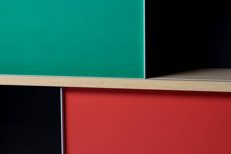 Cassina "Nuage" shelving unit by Charlotte Perriand — numbered edition no. 695