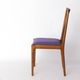 Set of 8 Vintage Chairs by Lübke – 1960s-70s Beech Wood & Violet Textile
