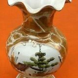 Baluster vase on foot-shower Ceramic decoration house in undergrowth